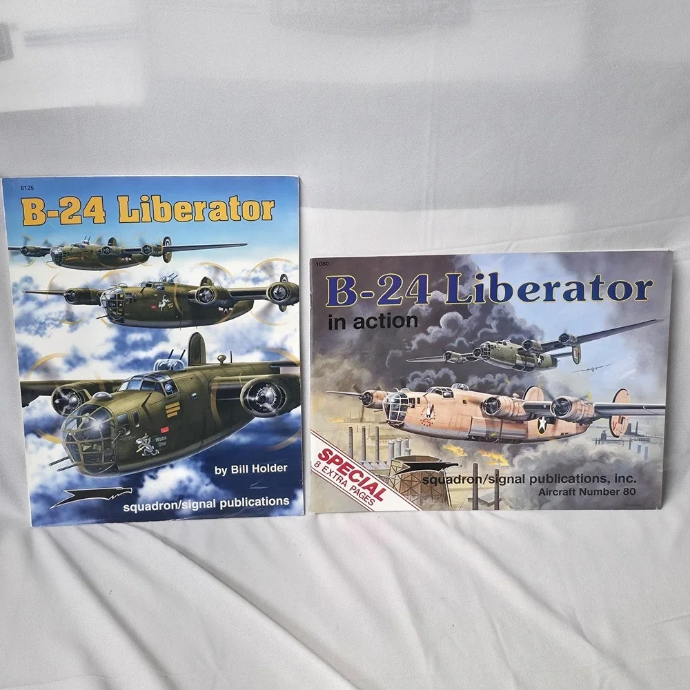 B-24‎ Liberator & B-24 Liberator in Action Books with Bonus Signed Photo of B-24
